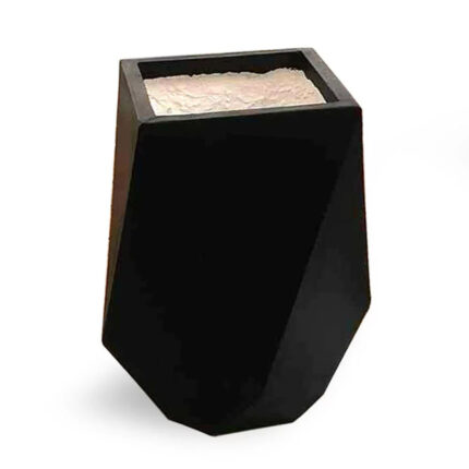 Grand pot à fleurs décoratif haut de gamme design classique forme géométrique en béton fibré GRC